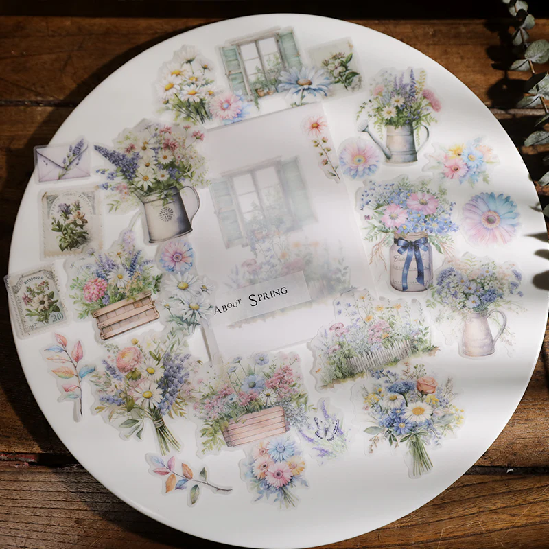 Spring Flower Vellum Sticker-TAHARA - Image 5