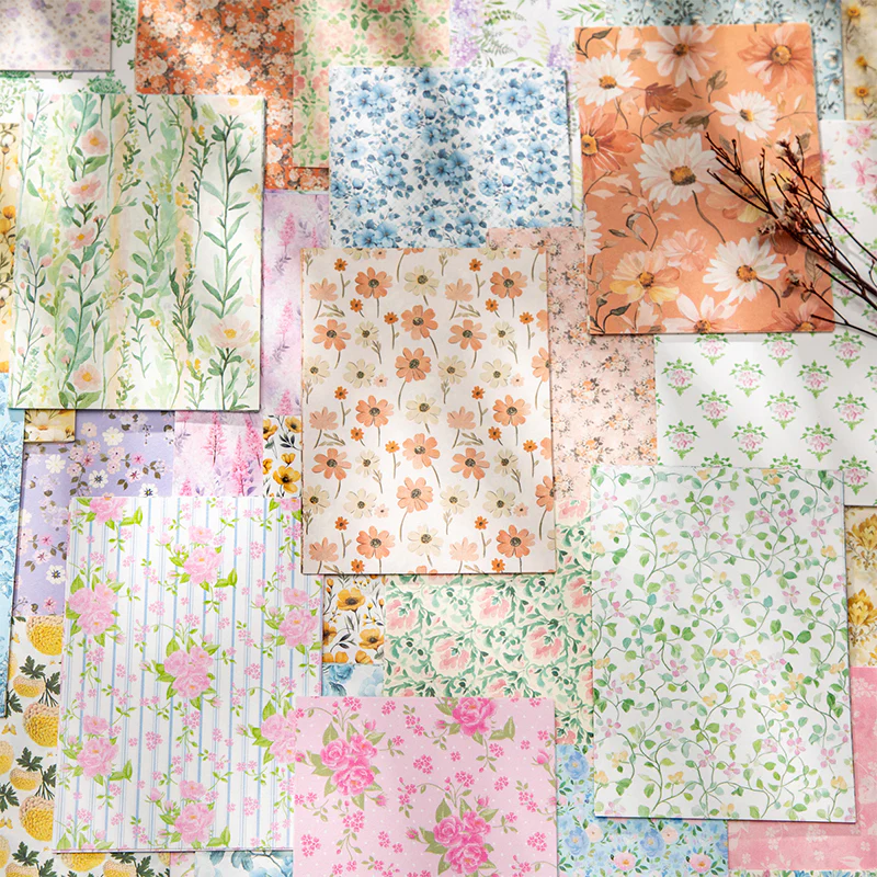 Spring Story Embossed Floral Paper Pack - Image 13