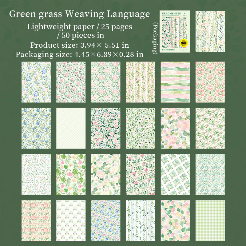 Spring Story Embossed Floral Paper Pack - Image 22