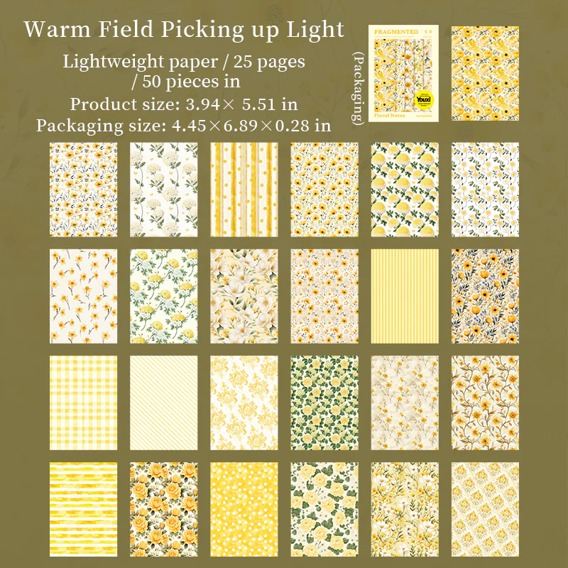 Spring Story Embossed Floral Paper Pack - Image 23