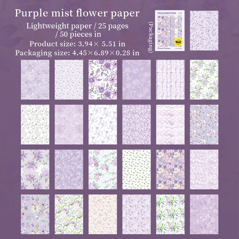 Spring Story Embossed Floral Paper Pack - Image 24