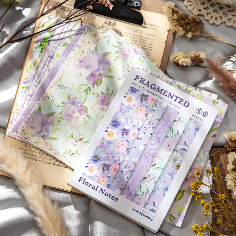 Spring Story Embossed Floral Paper Pack - Image 3