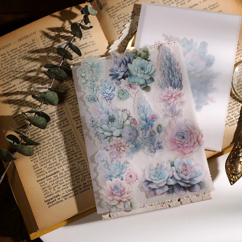 Succulent Vellum Sticker-TAHARA - Image 6