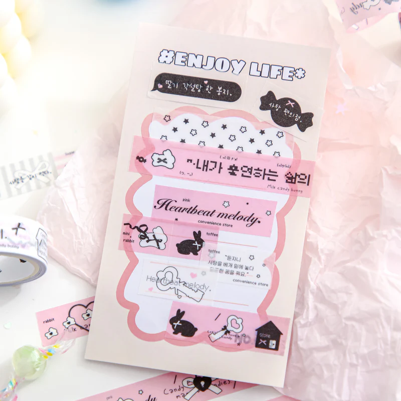 Sweet Trio Washi Tape Set Candy Theme - Image 4