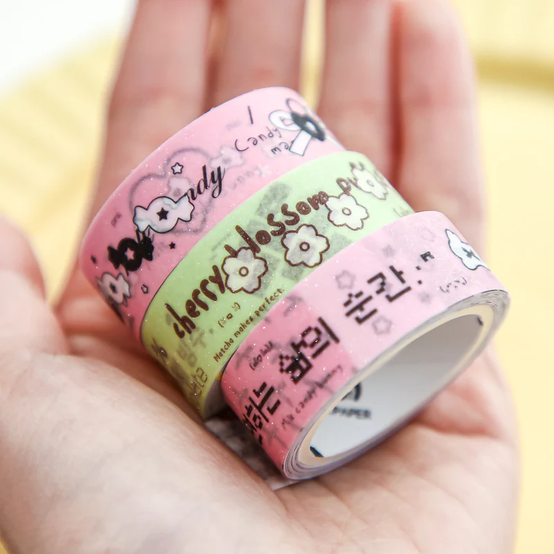 Sweet Trio Washi Tape Set Candy Theme - Image 7