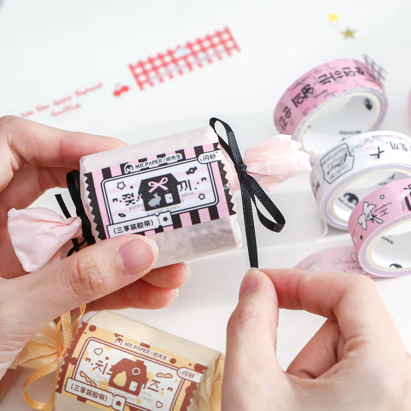 Sweet Trio Washi Tape Set Candy Theme - Image 8
