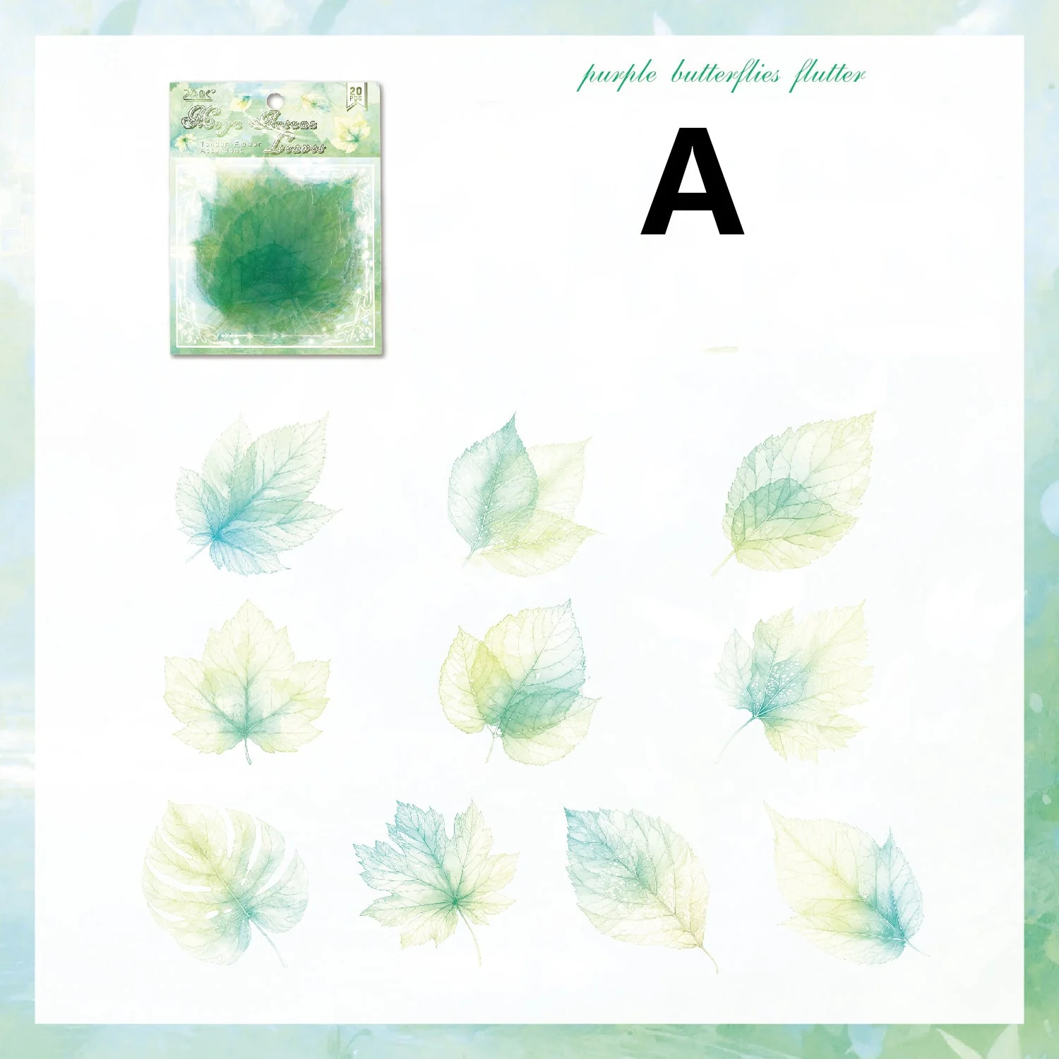 Tender Flower Attendant Sticker 20pcs - Image 14