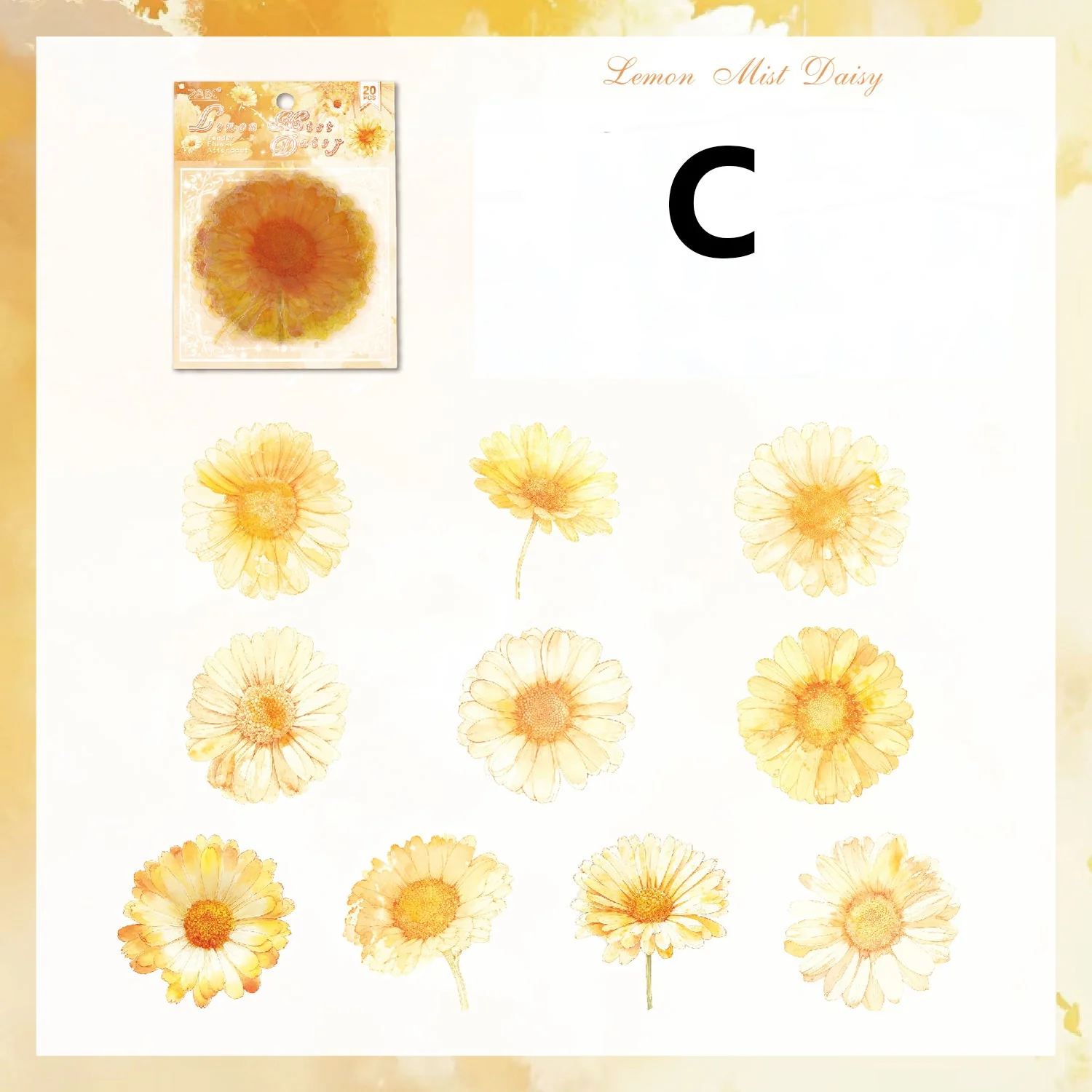 Tender Flower Attendant Sticker 20pcs - Image 16