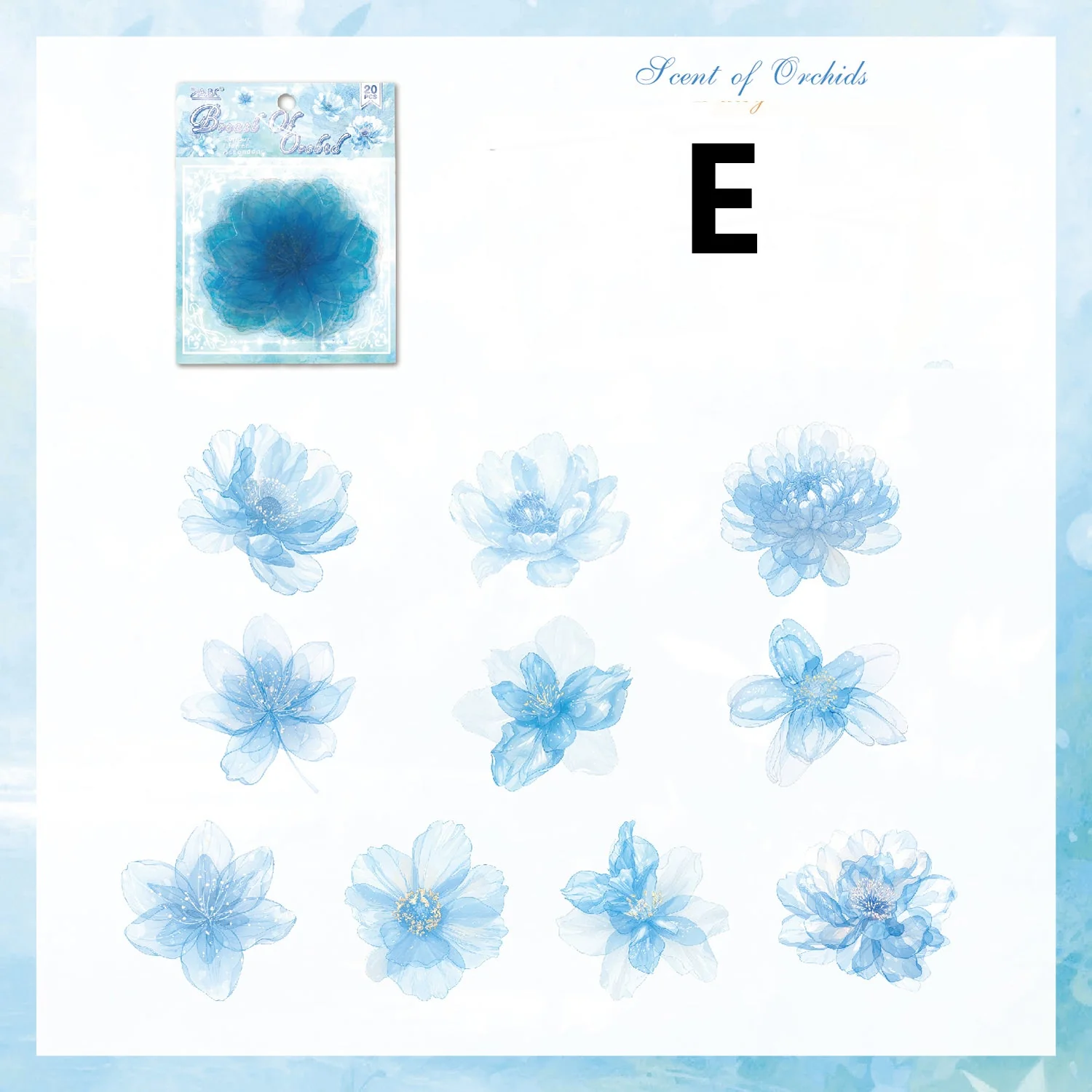 Tender Flower Attendant Sticker 20pcs - Image 18