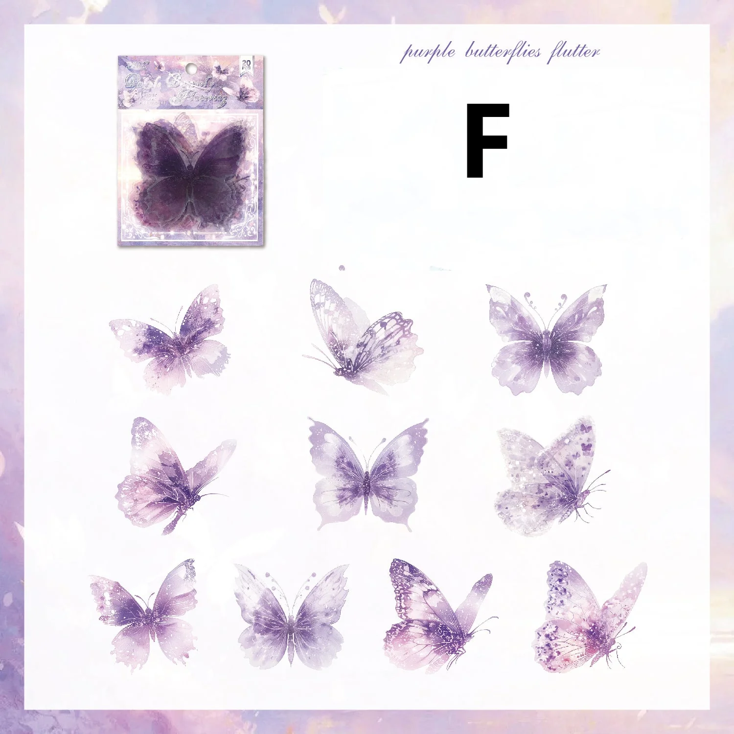 Tender Flower Attendant Sticker 20pcs - Image 19