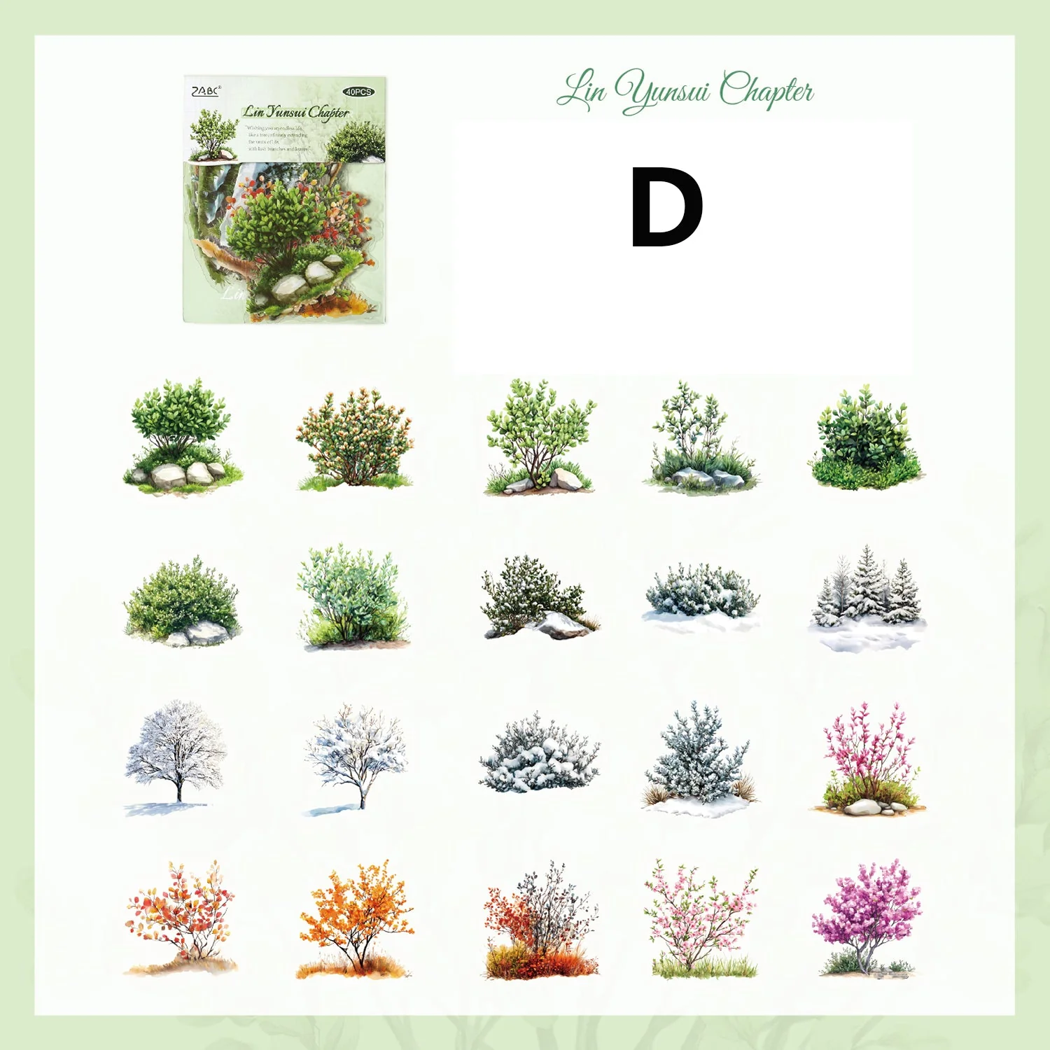 The Charm of The Years Sticker 40pcs - Image 12