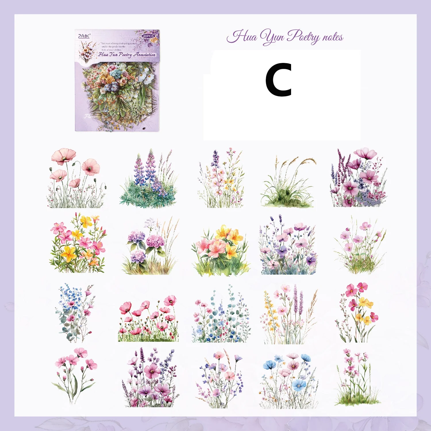 The Charm of The Years Sticker 40pcs - Image 13