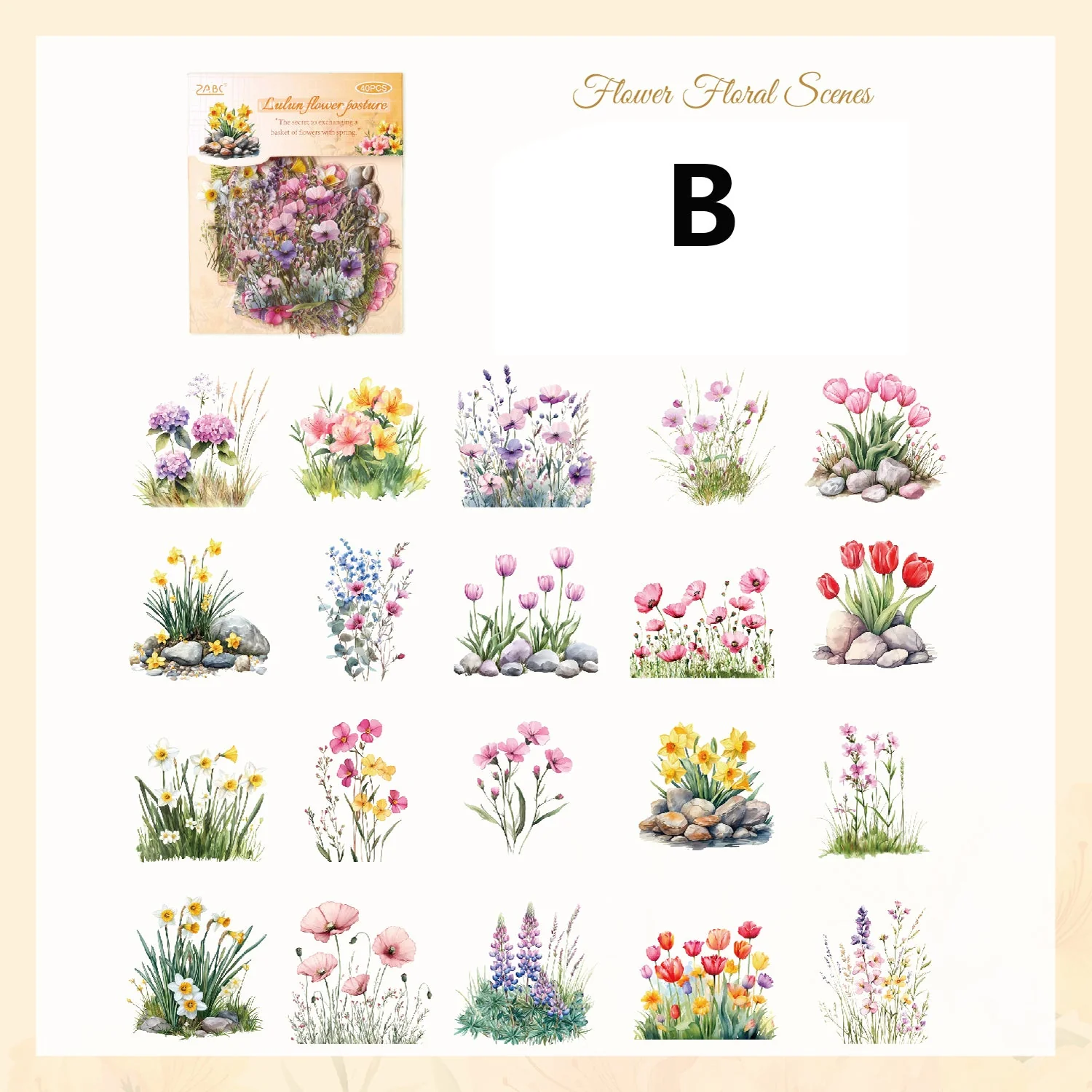 The Charm of The Years Sticker 40pcs - Image 14