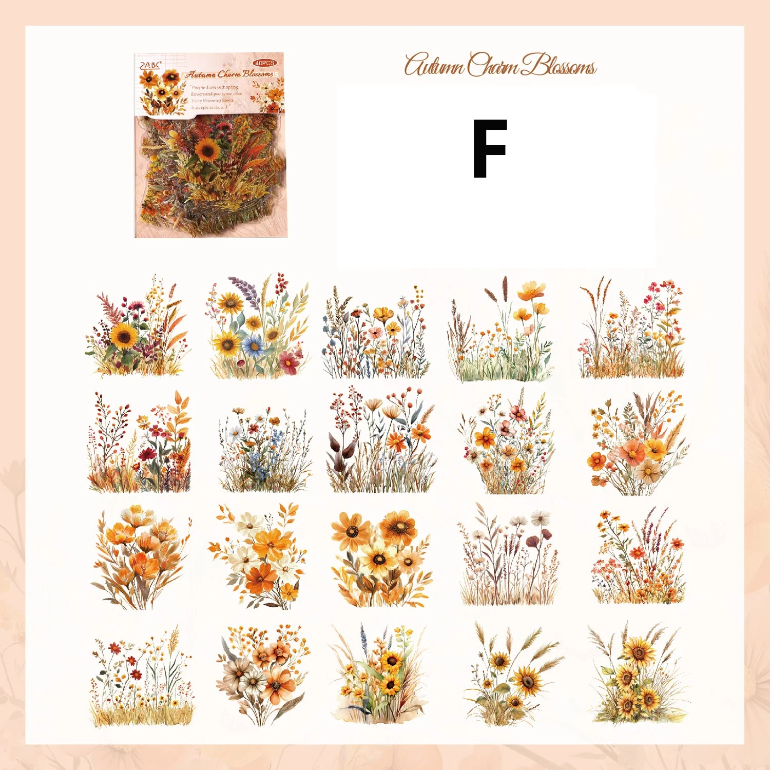 The Charm of The Years Sticker 40pcs - Image 15
