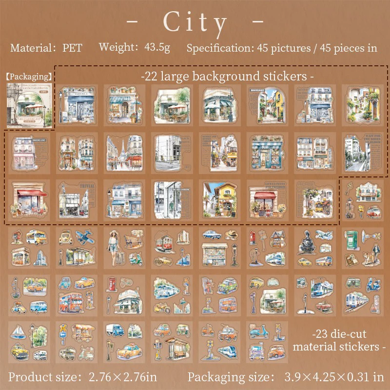 The Garden At End Of The City Sticker Box 45pcs - Image 11