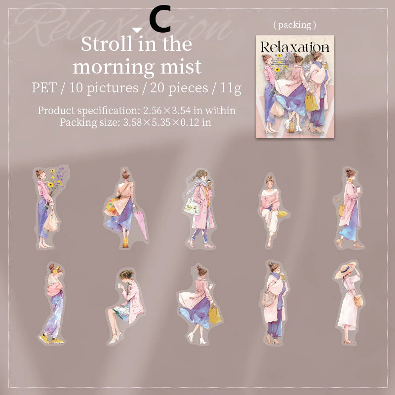 The Laid-back Feel of the South of France Sticker 20pcs - Image 12