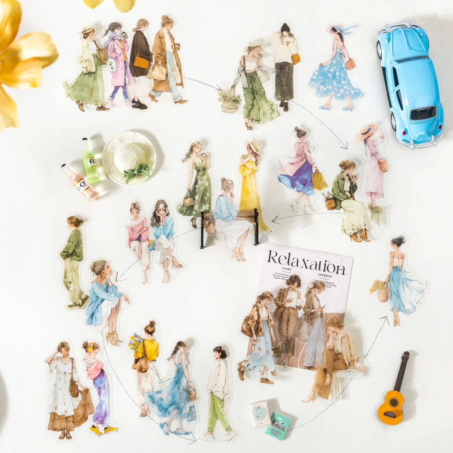 The Laid-back Feel of the South of France Sticker 20pcs - Image 8