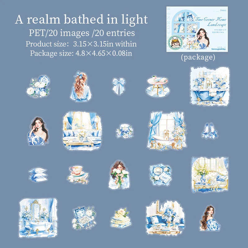 Time Corner Series  Home Scene PET Stickers - Image 11
