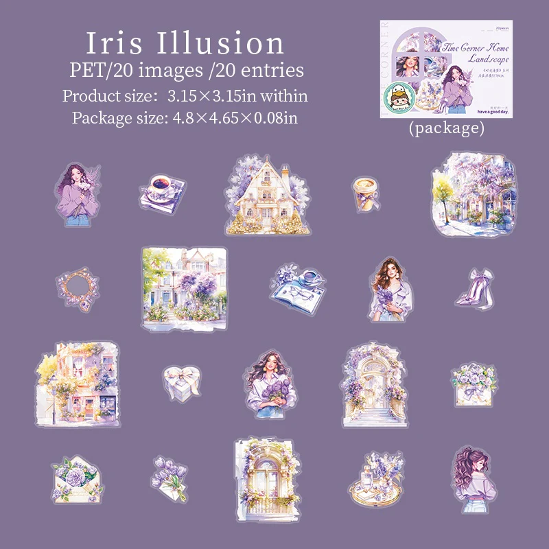 Time Corner Series  Home Scene PET Stickers - Image 13