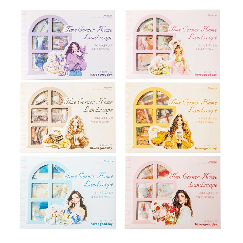 Time Corner Series  Home Scene PET Stickers - Image 7