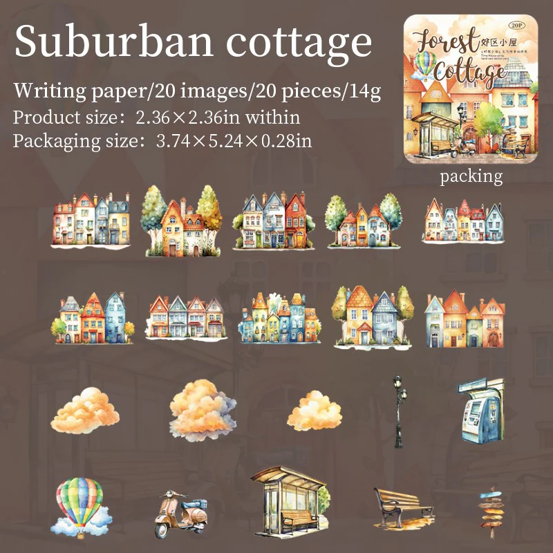 Time Cottage Series 3D Scene Sticker Pack - Image 11