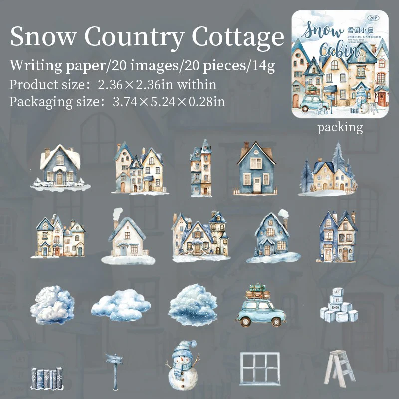Time Cottage Series 3D Scene Sticker Pack - Image 12