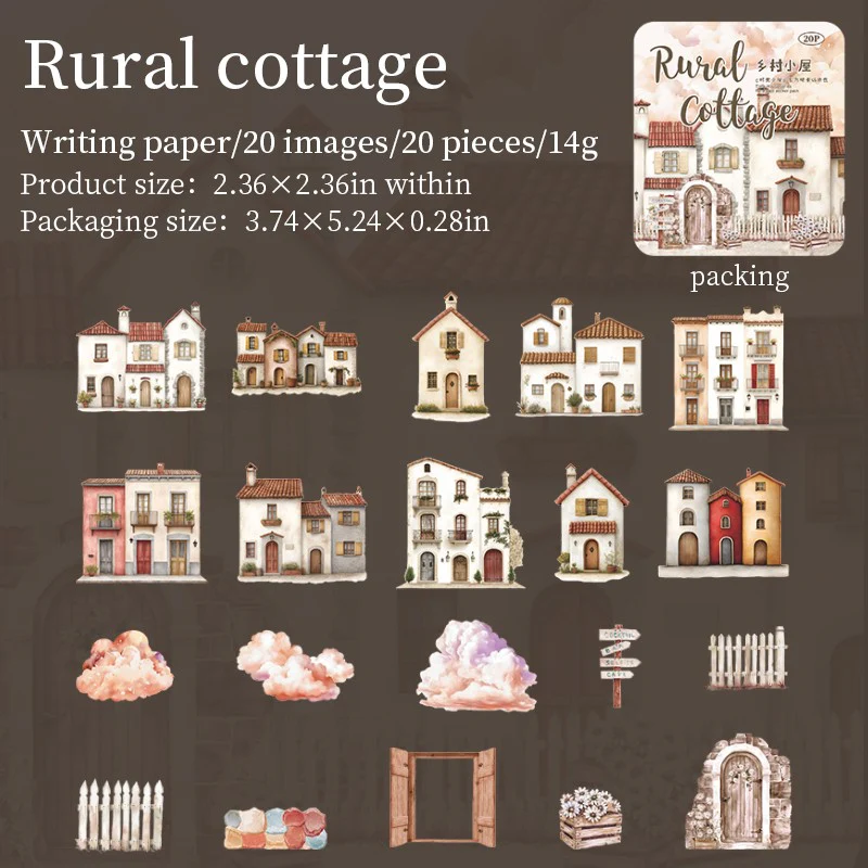 Time Cottage Series 3D Scene Sticker Pack - Image 8