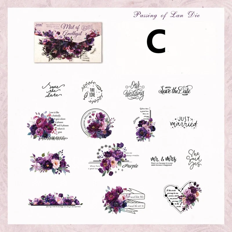 Tinted Silk Melody Sticker 15pcs - Image 13