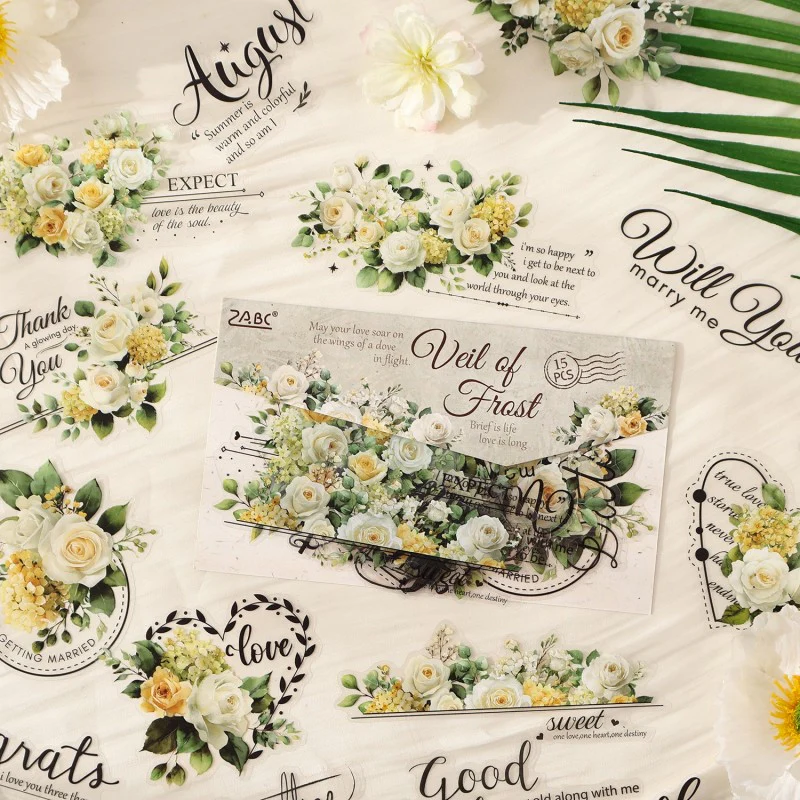 Tinted Silk Melody Sticker 15pcs - Image 7
