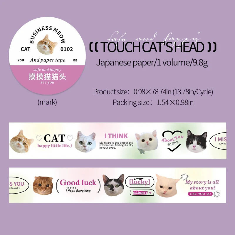 Today's Business Meow series Washi tape - Image 12