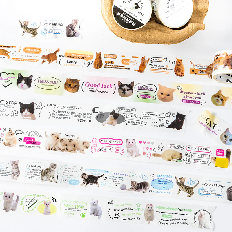 Today's Business Meow series Washi tape - Image 5