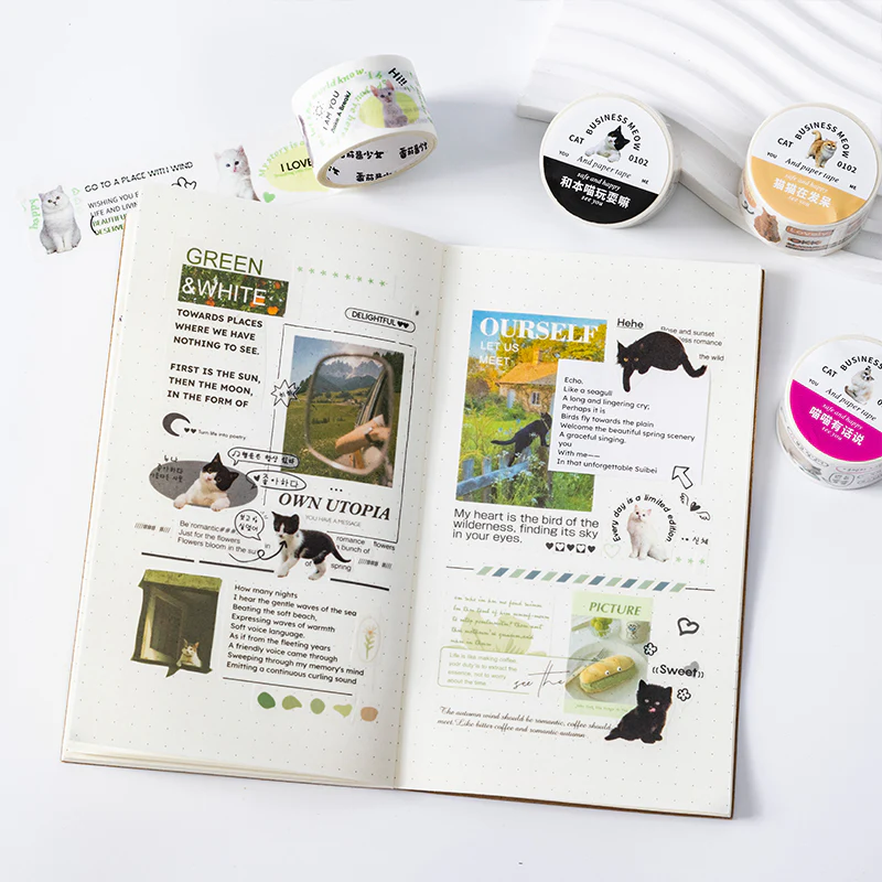 Today's Business Meow series Washi tape - Image 6