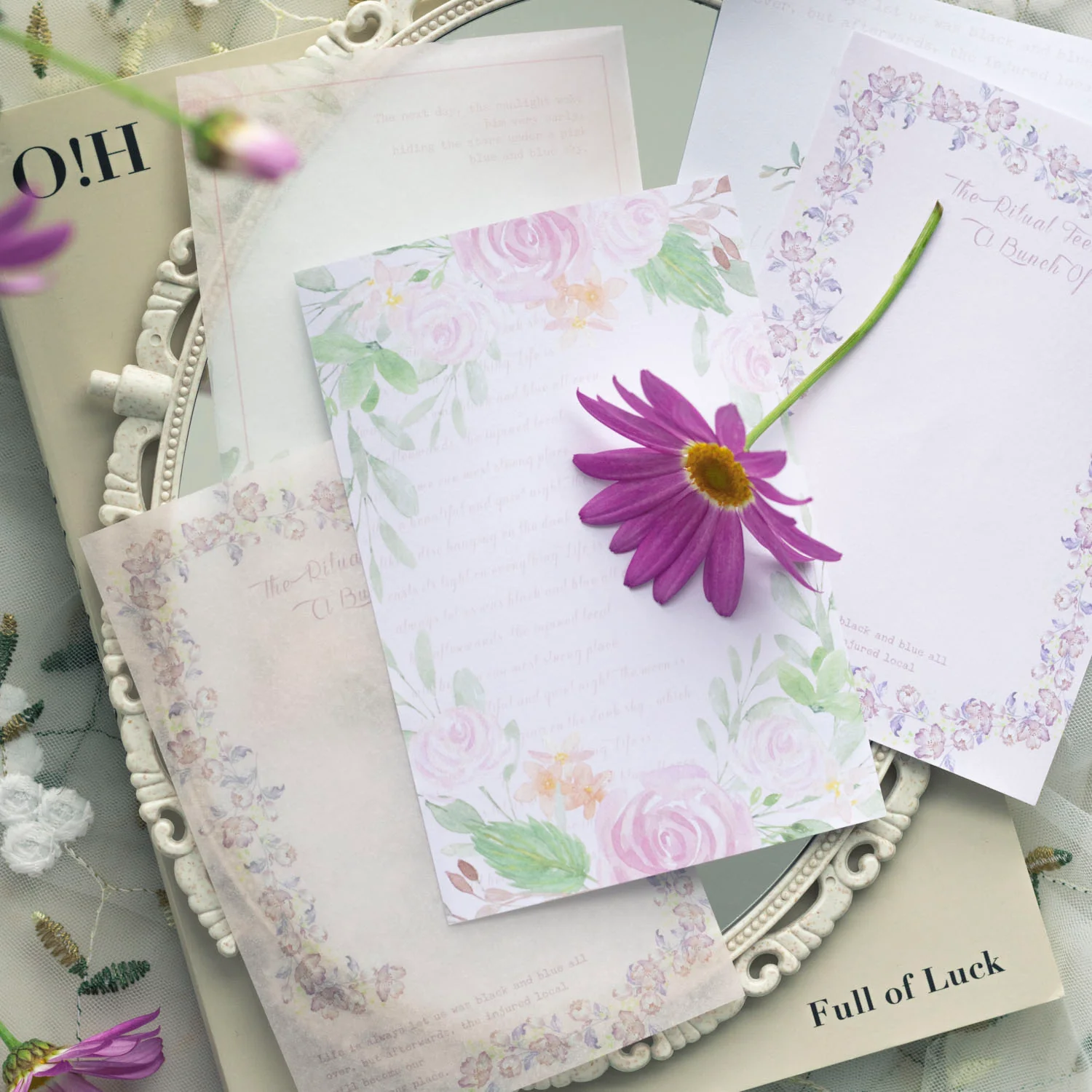 [Tomato Jam Girl ]Spring Flower Island series Sticker Book-TAHARA - Image 5