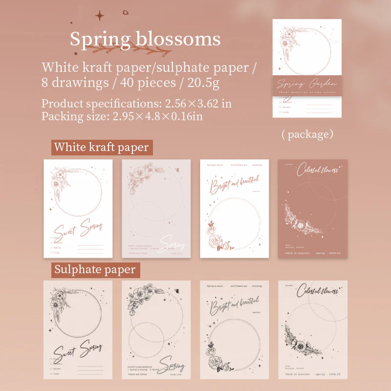 Tomato Jam Girl Spring Garden series Memo Pad-TAHARA - Image 6