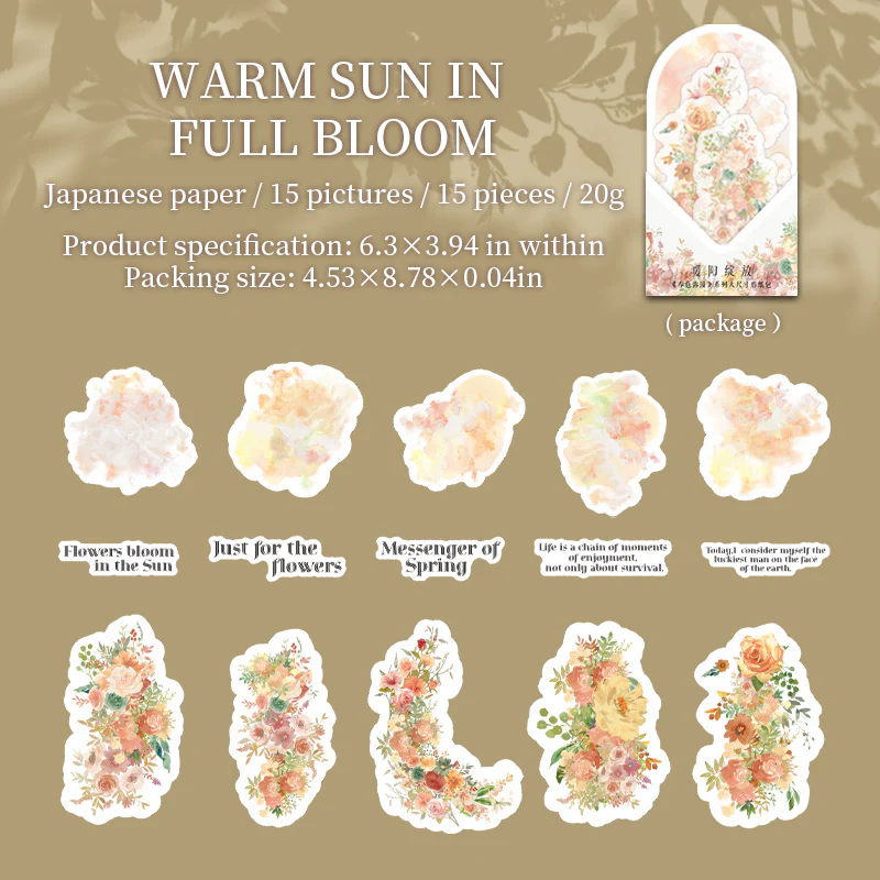 Tomato Jam Girl Spring is in the air series Large Sticker Pack-TAHARA - Image 10