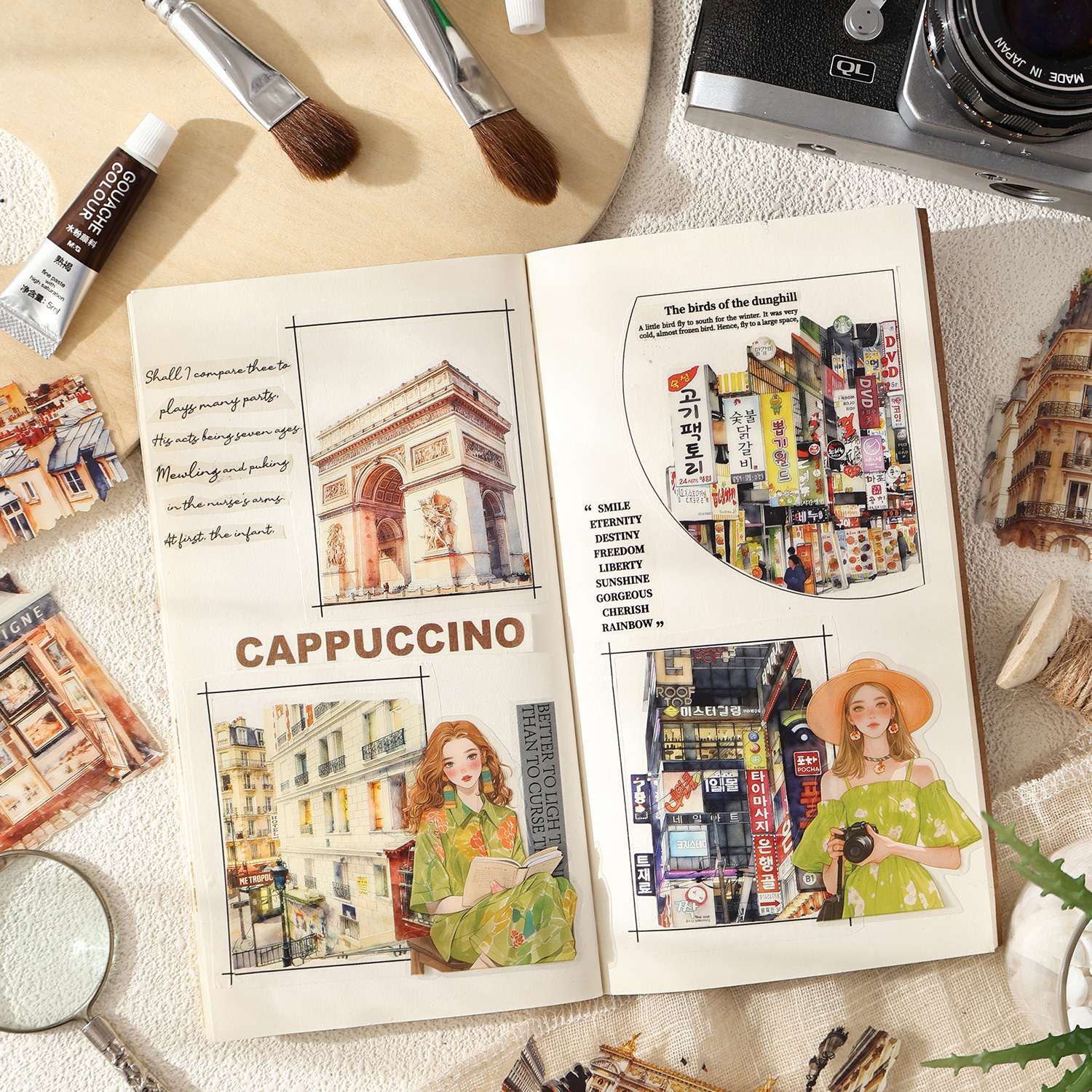 Travel Map Romance Sticker Pack 20PCS - Image 10