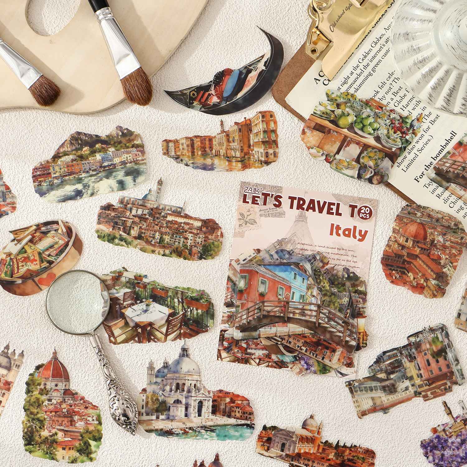 Travel Map Romance Sticker Pack 20PCS - Image 4