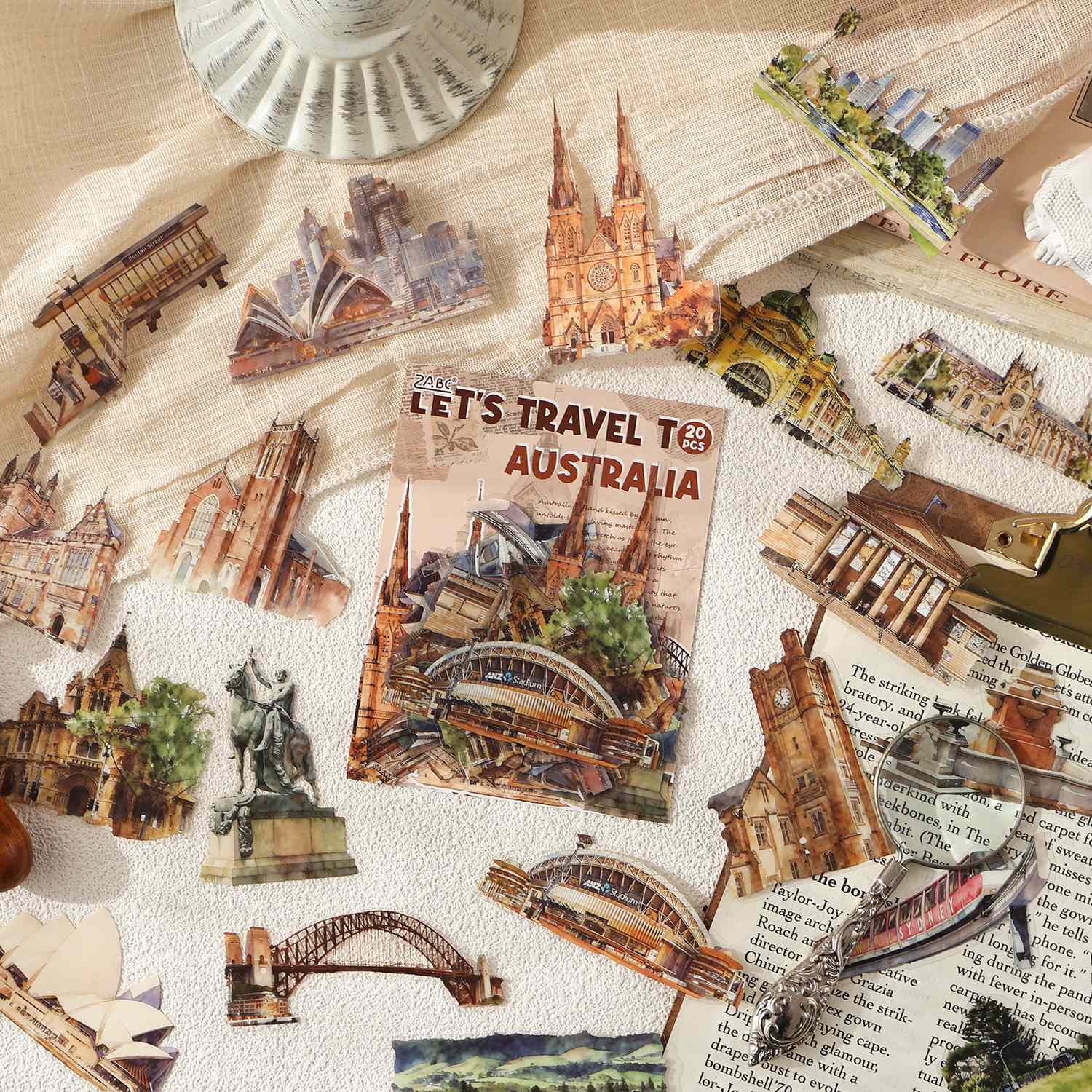 Travel Map Romance Sticker Pack 20PCS - Image 6