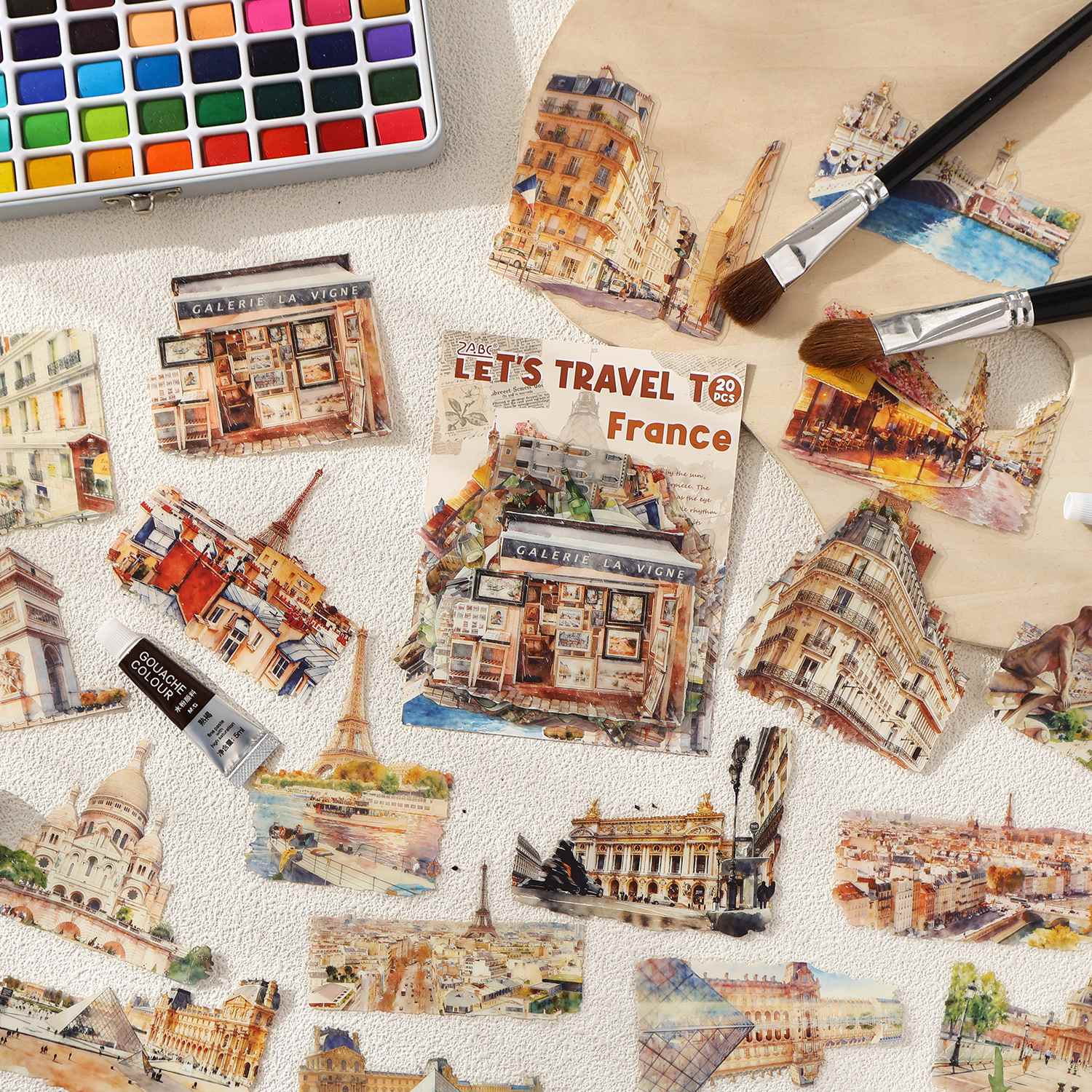 Travel Map Romance Sticker Pack 20PCS - Image 8