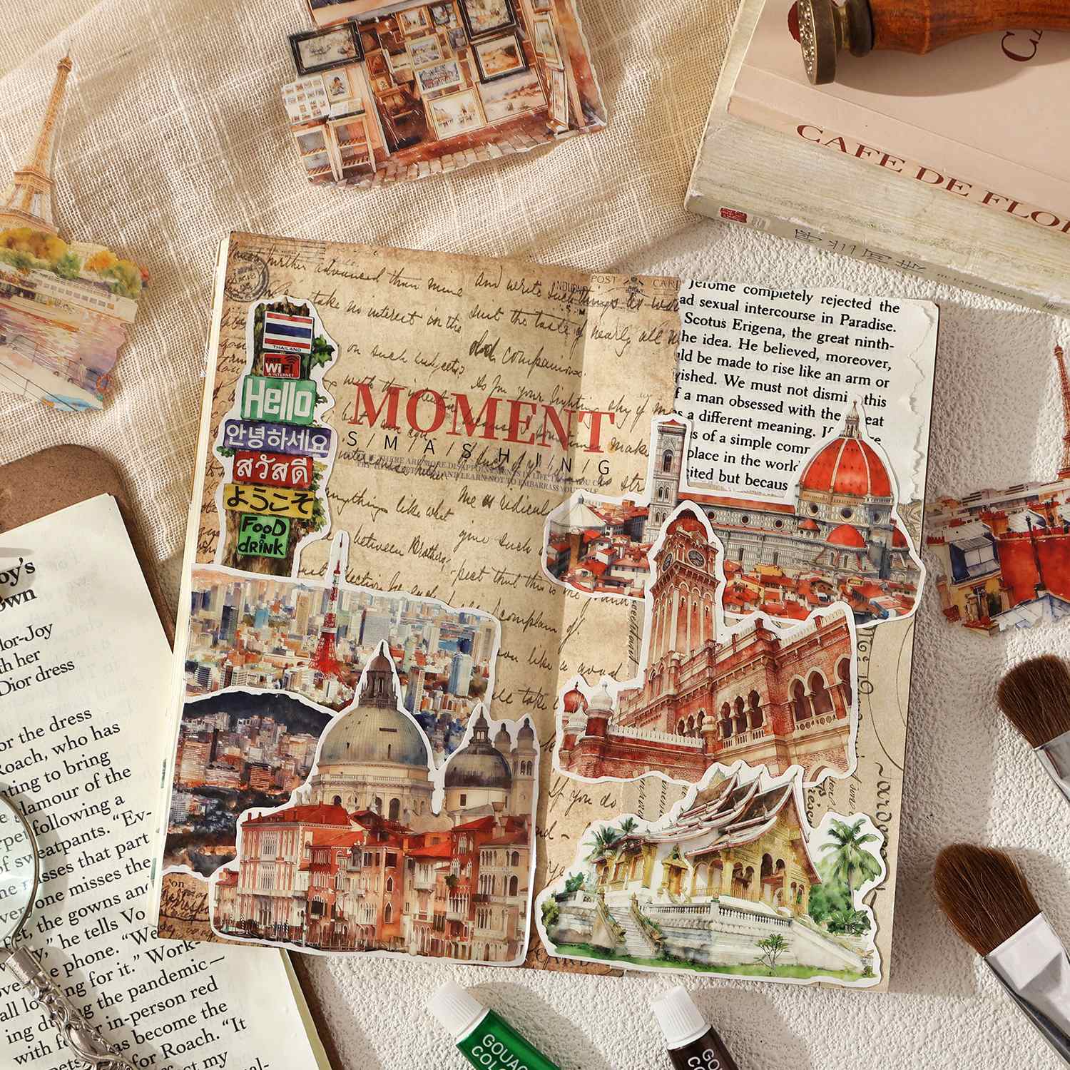 Travel Map Romance Sticker Pack 20PCS - Image 9