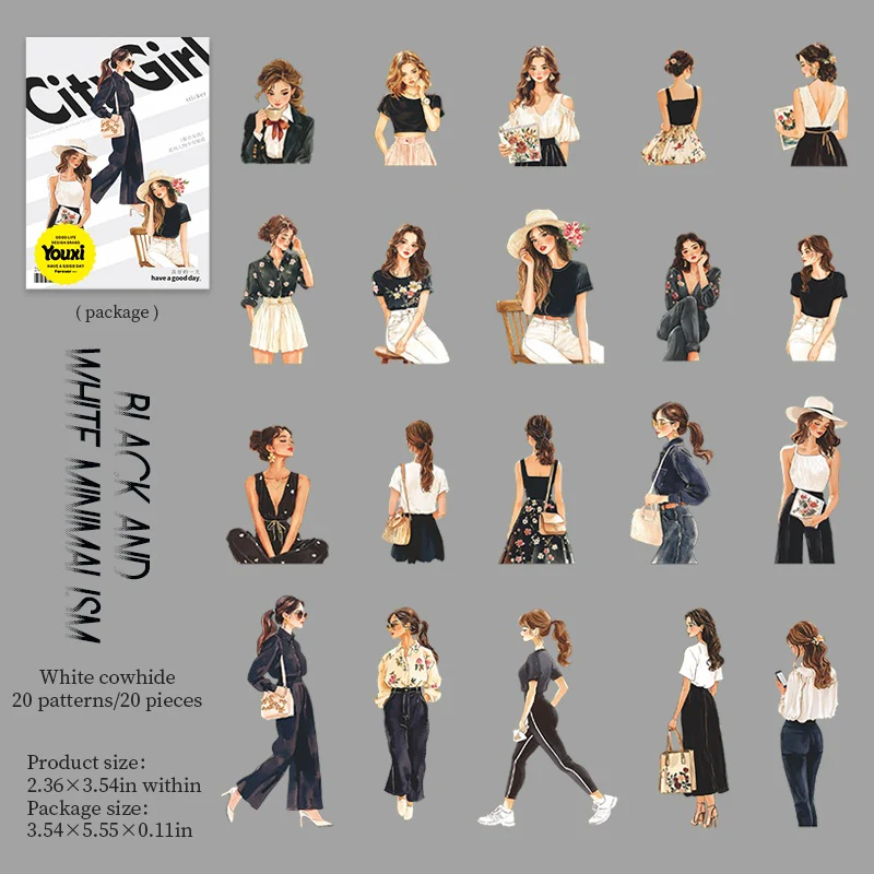 Duoduo's weekly outfits Series Character PET Sticker Pack - Image 38