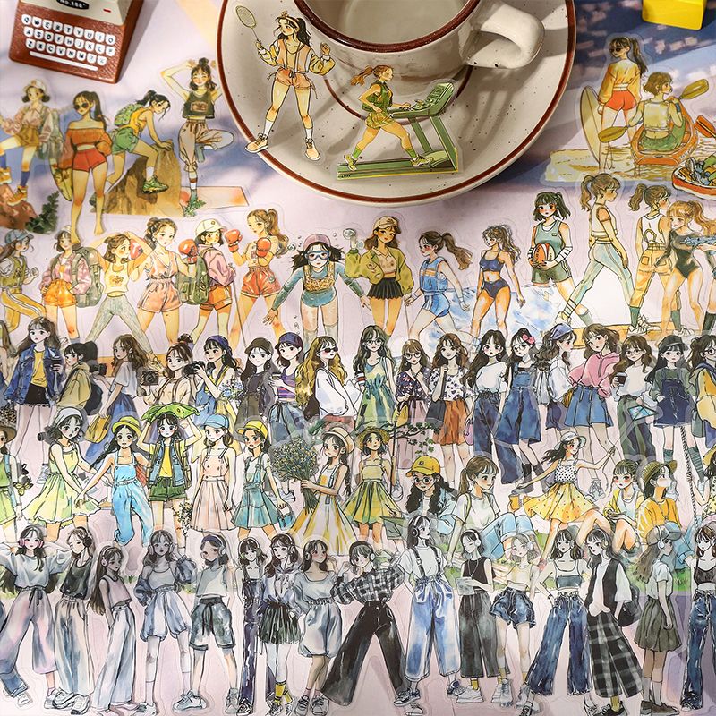 Duoduo's weekly outfits Series Character PET Sticker Pack - Image 18