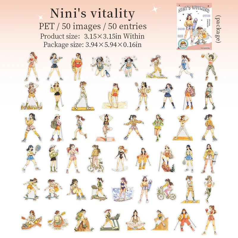 Duoduo's weekly outfits Series Character PET Sticker Pack - Image 26