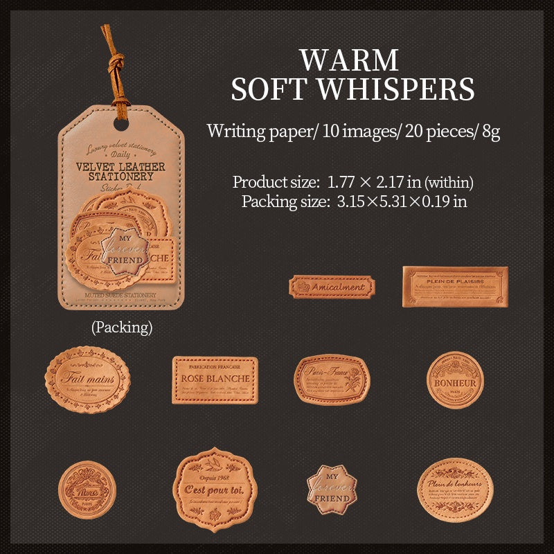 Velvet Letterhead Series Of Stickers - Image 11