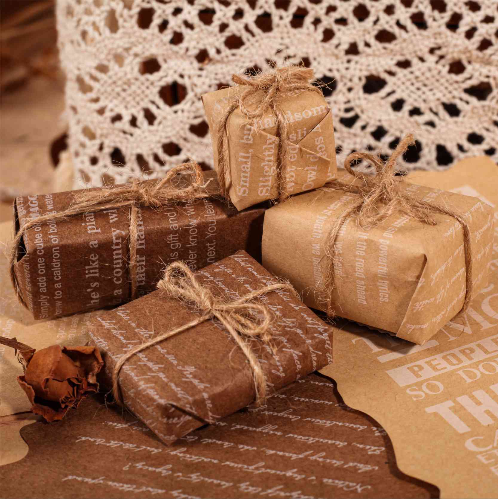 Vintage English Kraft Paper Sticky Notes – The Gaderi Series - Image 3