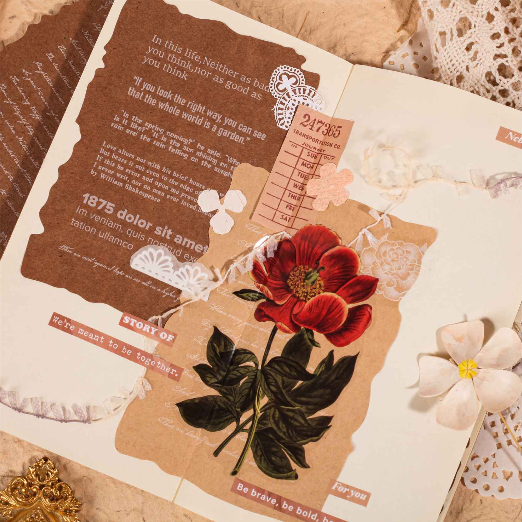 Vintage English Kraft Paper Sticky Notes – The Gaderi Series - Image 6