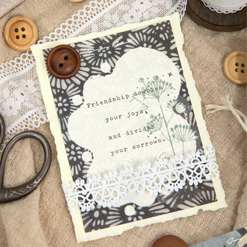 Vintage Floral Scrapbook Paper 100PCS - Image 10