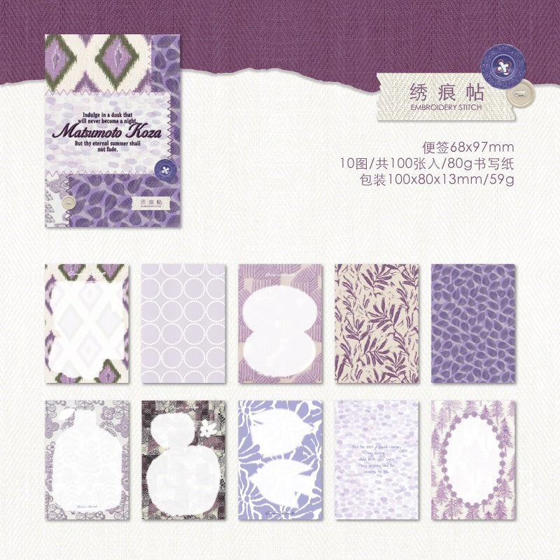 Vintage Floral Scrapbook Paper 100PCS - Image 11