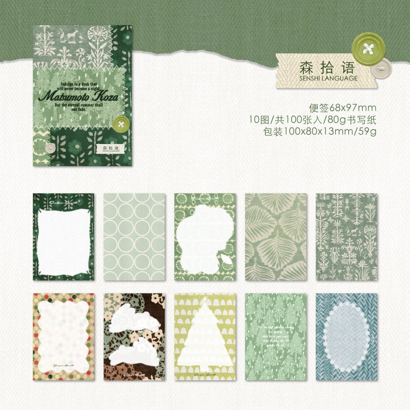 Vintage Floral Scrapbook Paper 100PCS - Image 13