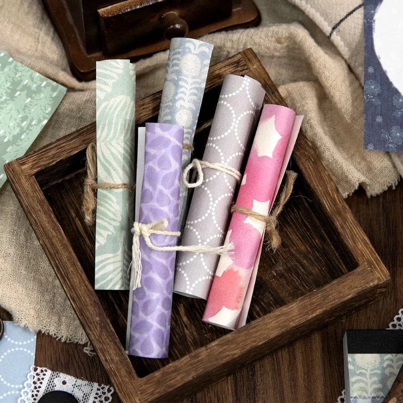 Vintage Floral Scrapbook Paper 100PCS - Image 6